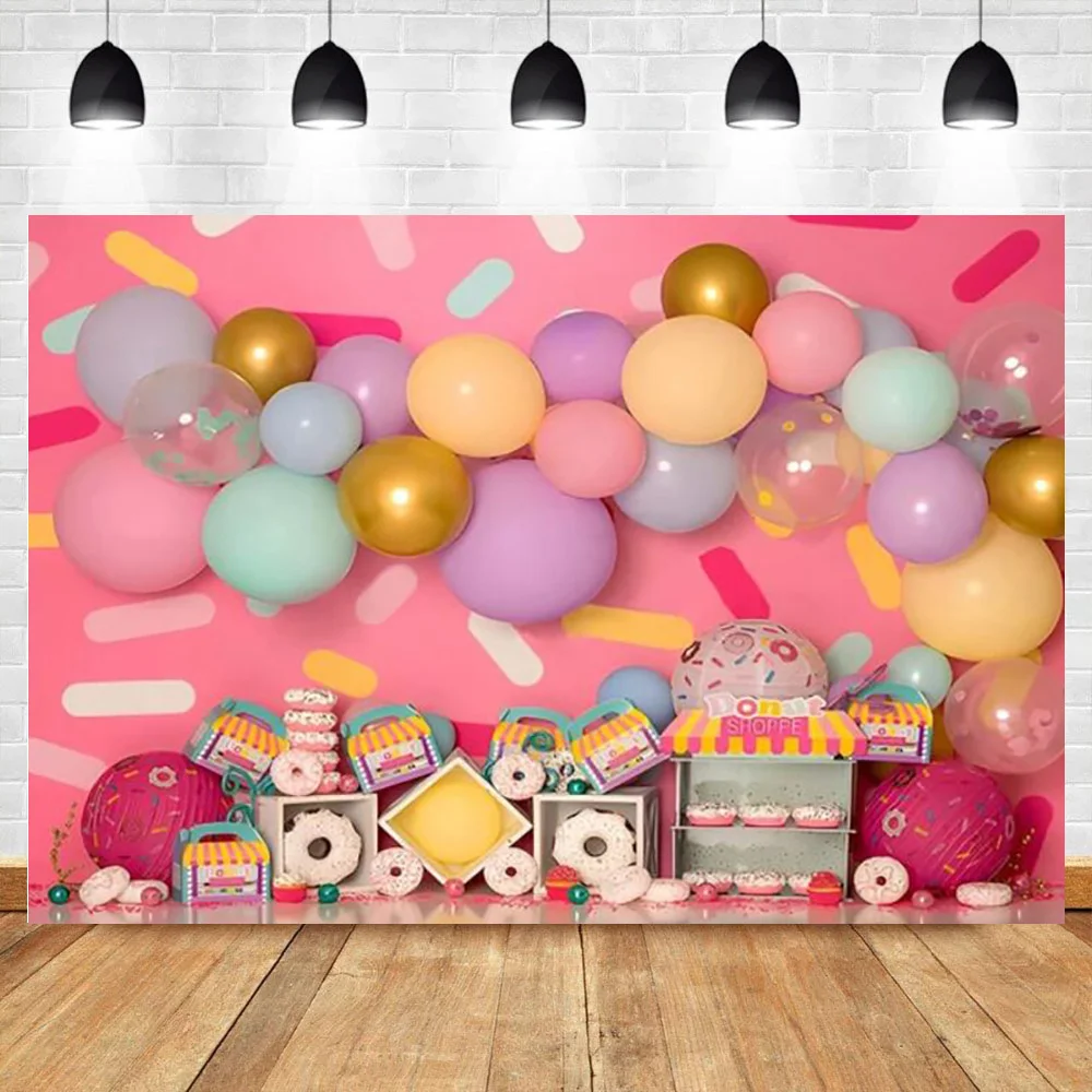 Gelukkige Verjaardagsfeestje Decoratie Pasgeboren Fotografie Achtergrond Rekwisieten Photocall Baby Shower Graafmachine Fotostudio Achtergrond PK-16