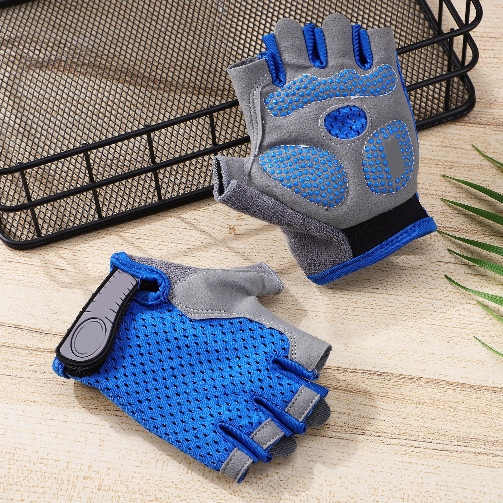 

Small Children's Half Finger Gloves Bike Riding for Teenagers Kids Cycling Sports