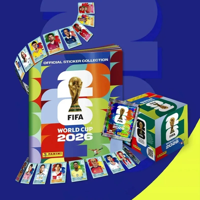 2026 Topps Panini FIFA World Cup USA Canada Mexico Stickers Football Cards Messi Ronaldo Collectible Trading Cards Fans Gift view 2