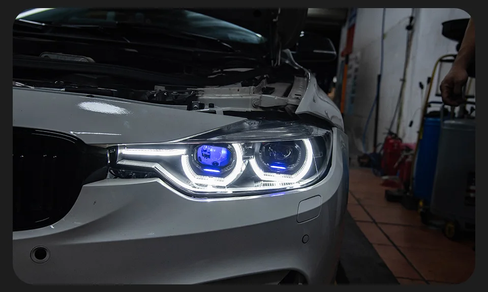 AKD Car Lights for BMW F30 LED Headlight Projector Lens 2012-2019 F31 F35 3 Series 320i 325i DRL AngelEye Automotive Accessories