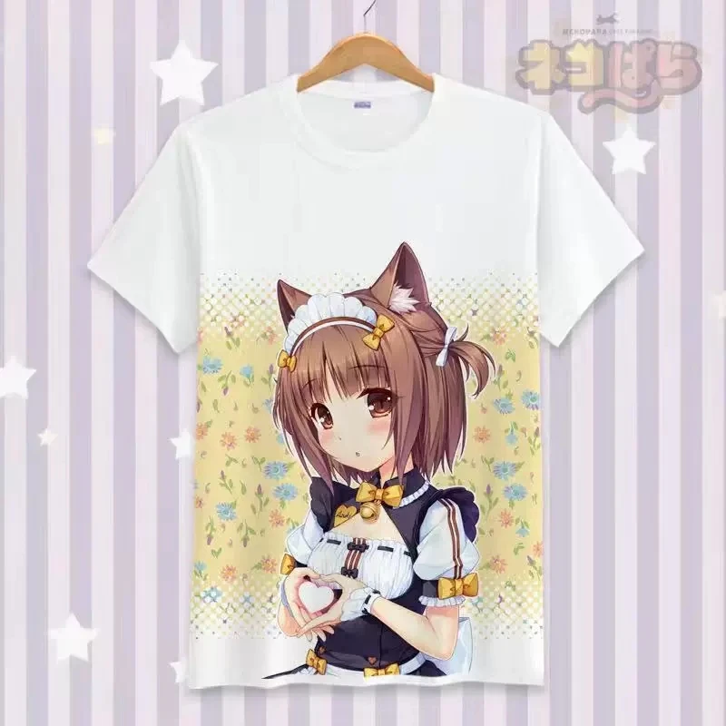 PARA Chocolat Cosplay T-Shirt Anime Vanilla T Shirt Fashion Men Women Student Cotton Tops New Short Sleeve Tees