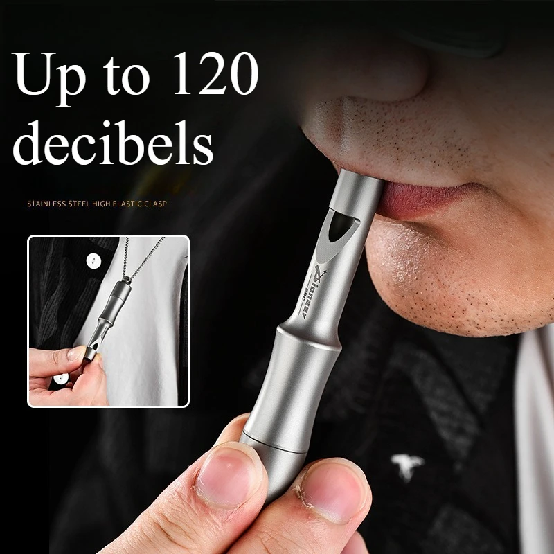 

Titanium Alloy Whistle Waterproof Sealed Cabin Mini Metal Can Outdoor Camping Emergency Multi-functional Pill Box
