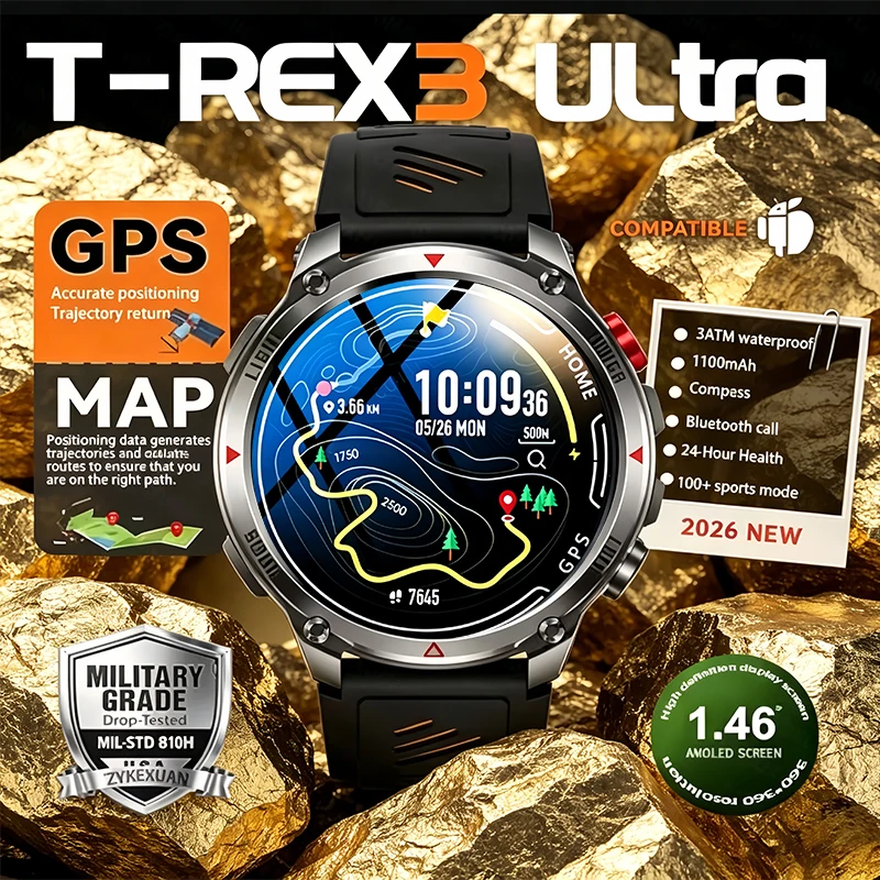 

Forerunner 540 GPS Smart Watch 3ATM Waterproof AMOLED Screen MULTI-BAND GNSS Compass Altimeter Flashlight Sports Smartwatch Men