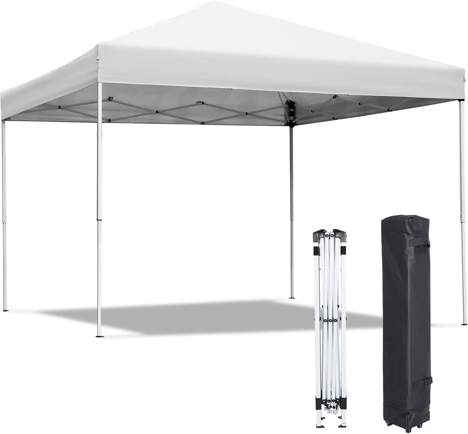 Pop Up Canopy Tent for Outdoor Use – Instant Setup Shade Shelter with Adjustable Legs, Wheeled Carry Bag, and Windproof Guy Ropes