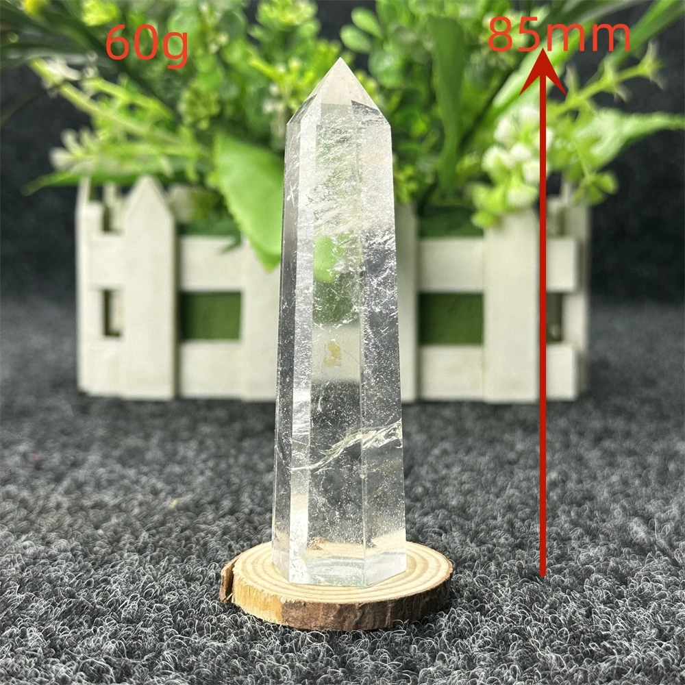 Natural Clear Quartz Pillar Clear White Crystal Point Healing Stone Horn Obelisk Wand Stone Room Decoration Meditation Spiritual