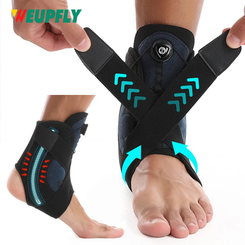 1PCS Ankle Brace: Advanced Metal Support for Men & Women, Prevention of Sprained Ankles with Metal Springs, Stabilizing