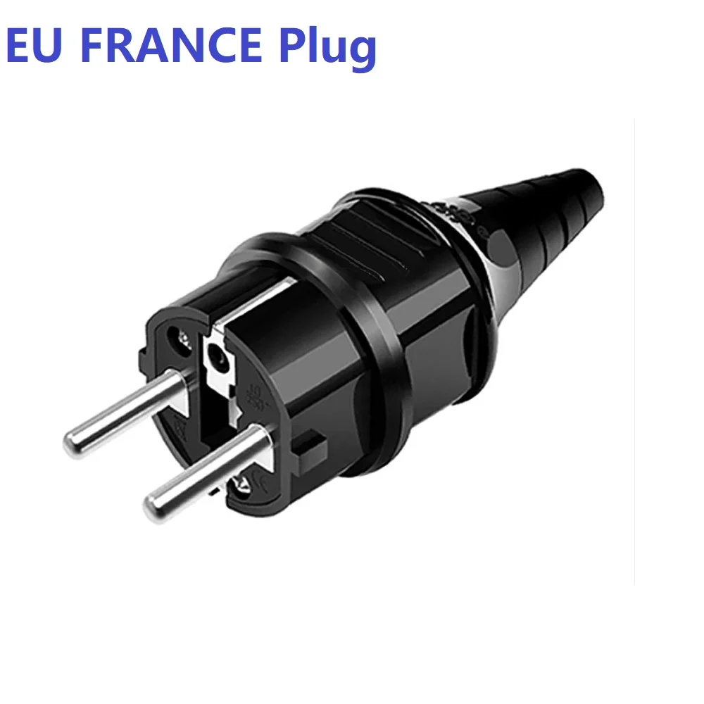 VESDAS EU FRANCE Plug For Power Sockets AC Outlet Waterproof Grade IP44 With PVC Protective Sleeve