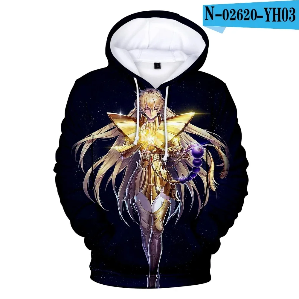 Saint Seiya Sweatshirts Autumn 3D Hoodies Men Women Fashion Casual Hooded Oversized Sweatshirts Kids Pullover Outerwear men coat