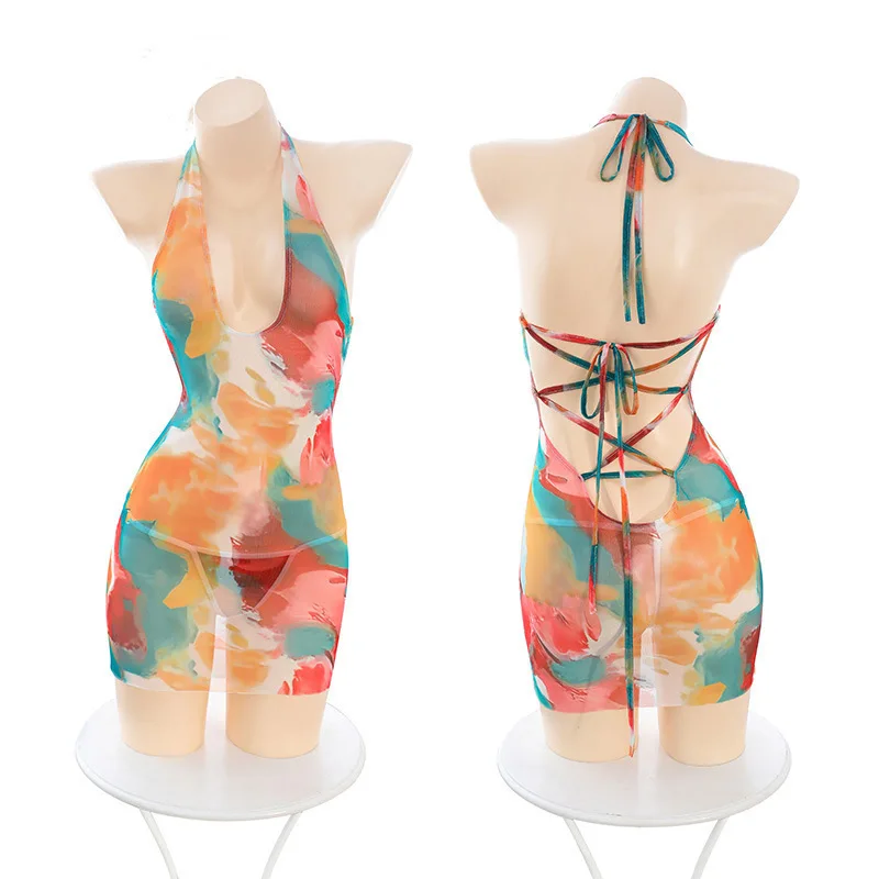 

Женское сексуальное женское белье, облегающее красивое короткое юбка на подтяжках сзади, облегающее бедра, сладкое и пряное платье французской смеси