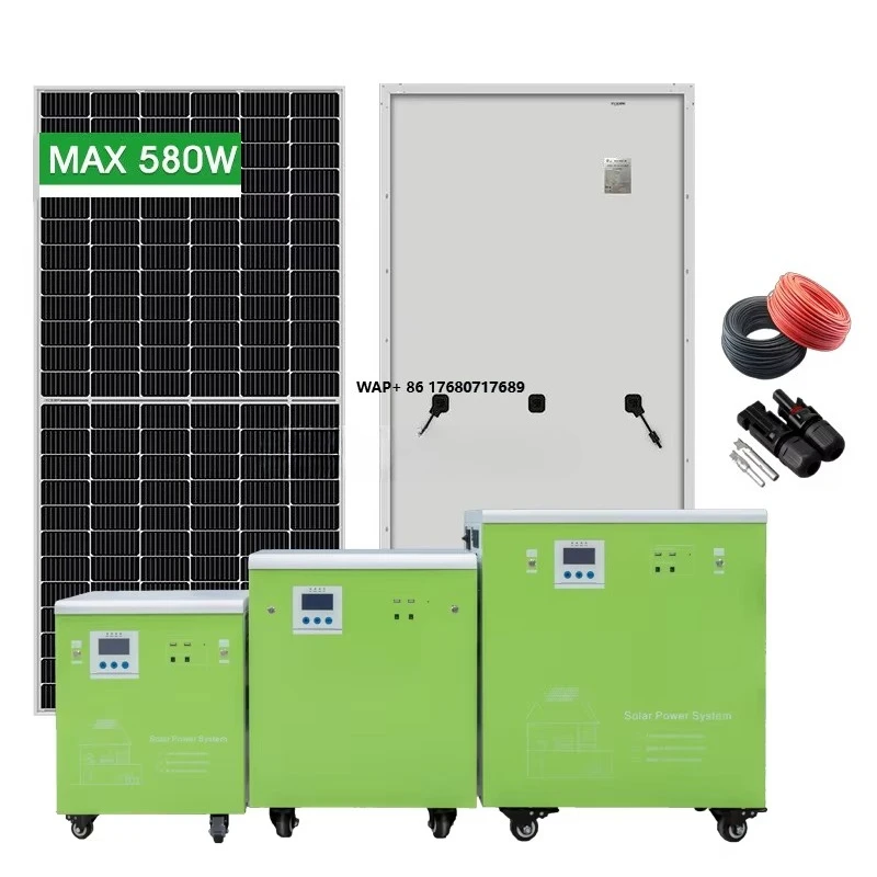 Solar Energy System Hot Sale Off Grid Complete Solar Panel Power 8KWH Battery Capacity Saving 3-6KW Solar Energy System