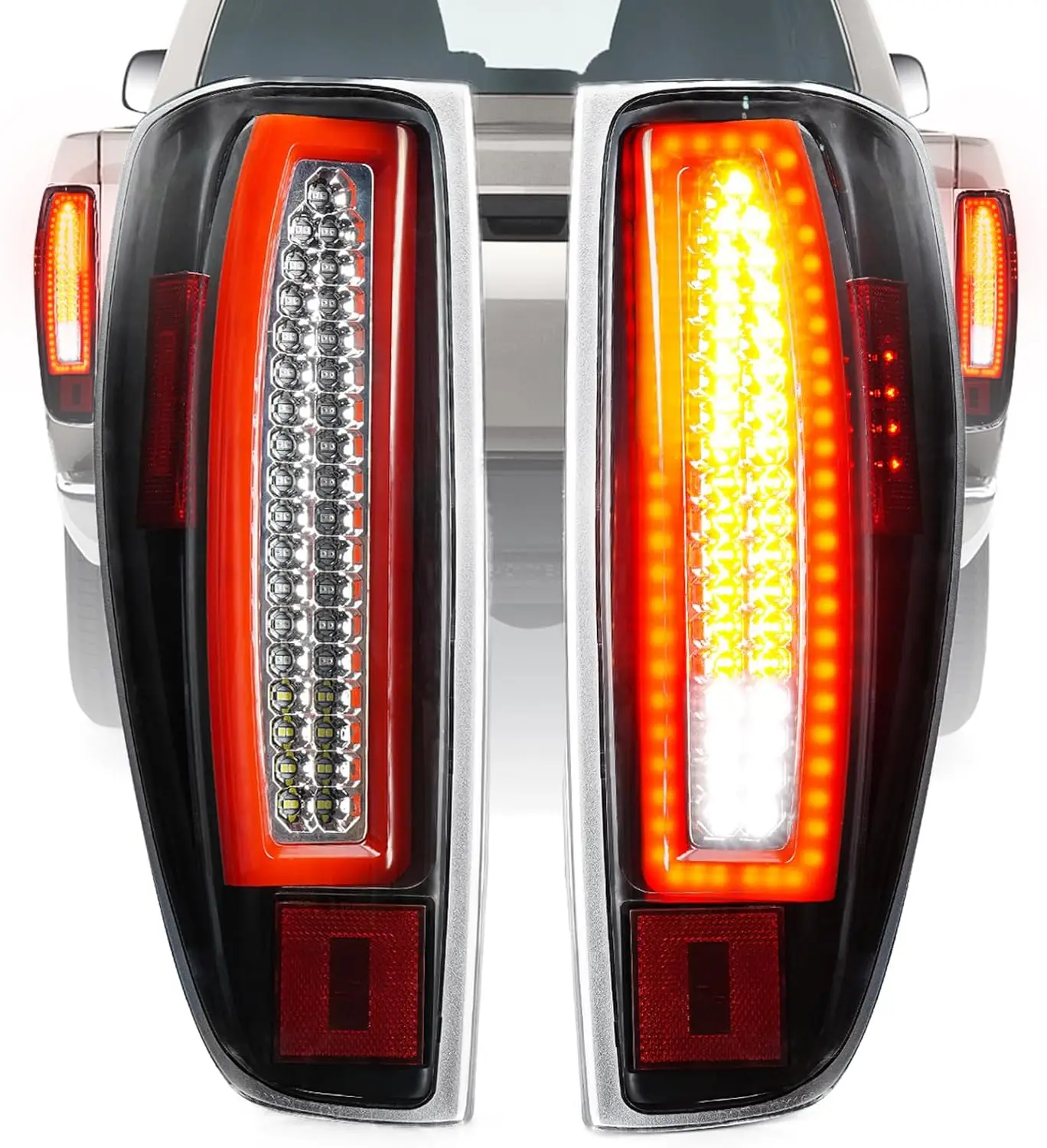 

LED Tail Light Fit for Chevy Colorado GMC Canyon 2004-2012, Taillight Assembly Replacement Left + Right Pair, Clear Lens