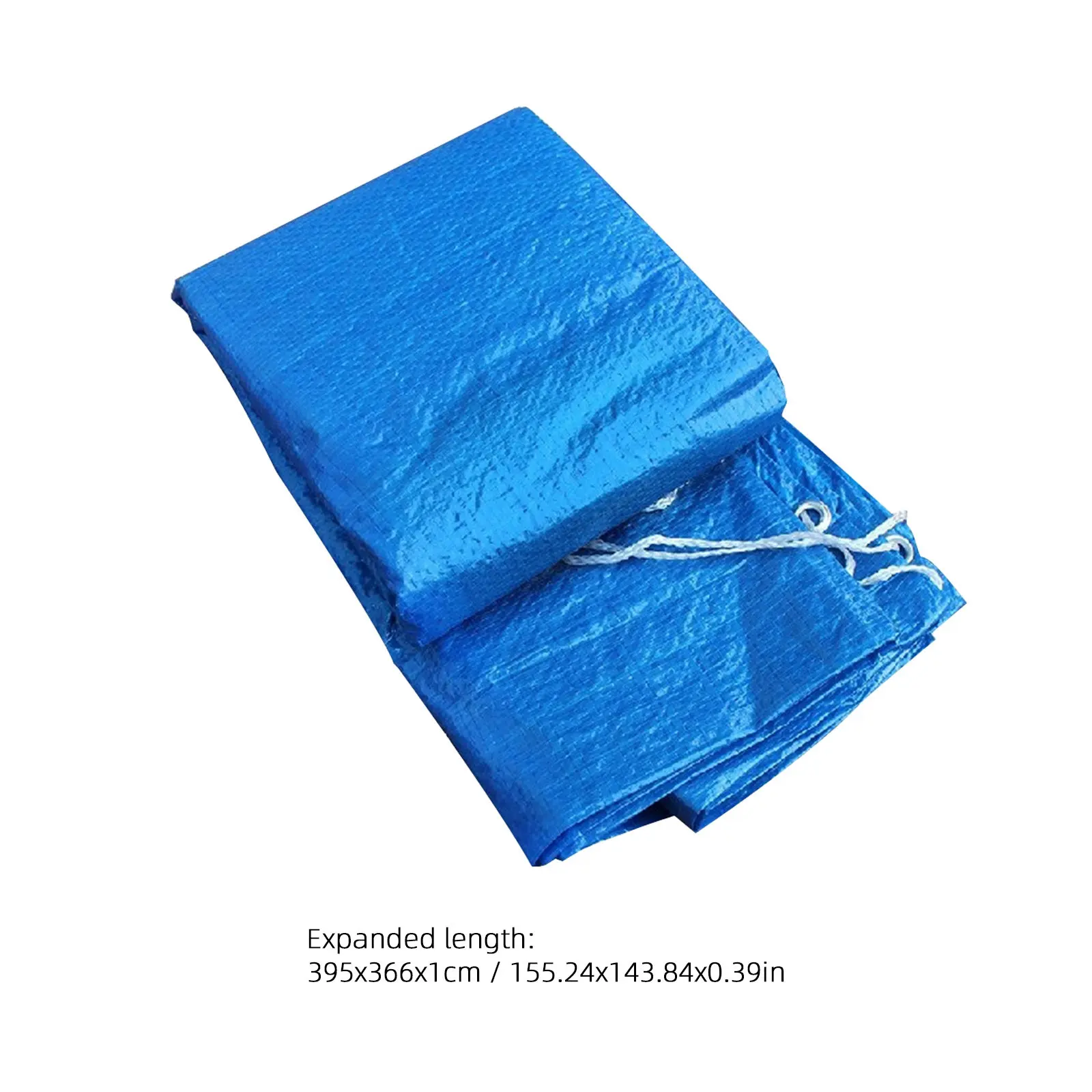 366Cm Round Pool Cover Extra Thick Plastic Weatherproof for Inflatable Frame Swimming Pools Rain Dust Protection Easy Use Pool