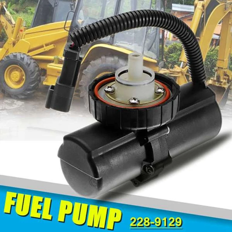 2Pcs Fuel Pump 228-9129 2289129 For Caterpillar Backhoe 414E 416D 416E 420D 420E 422E Excavator Accessories