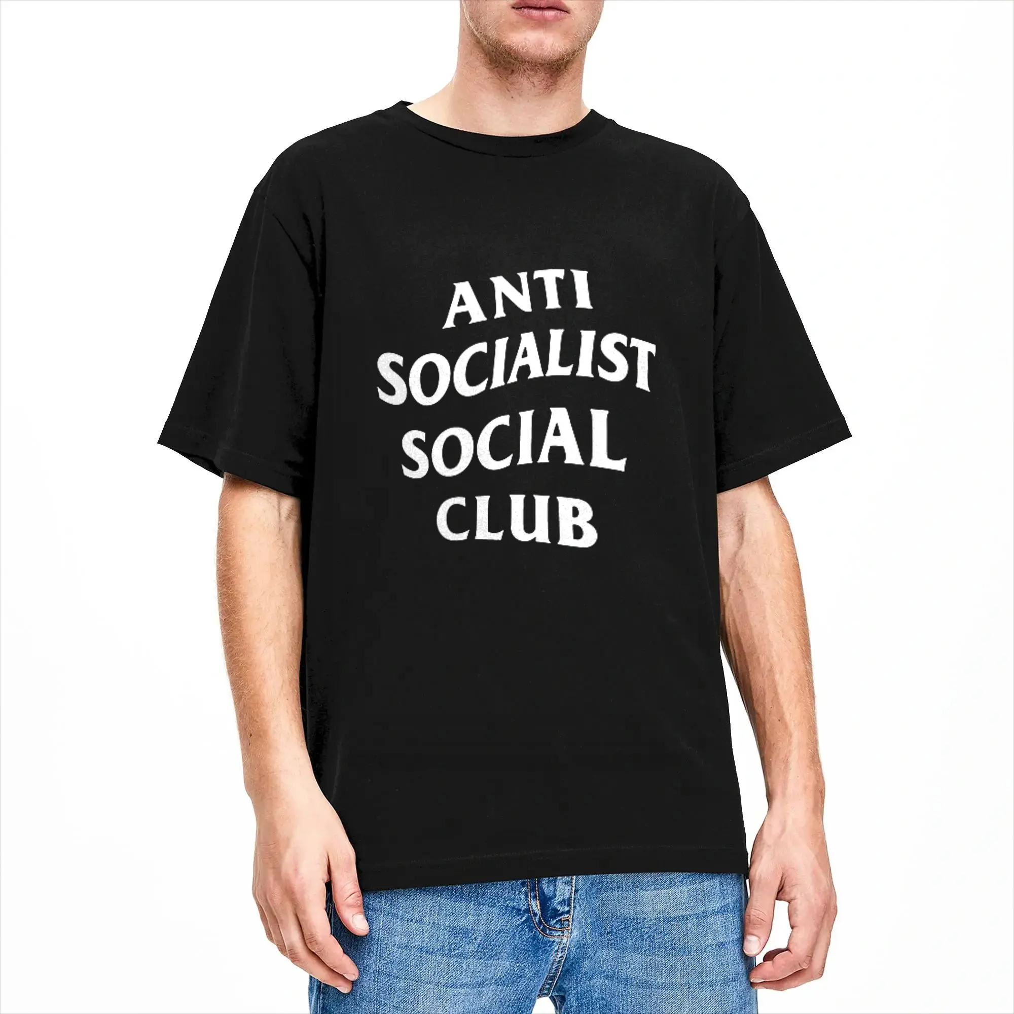 Anti Socialist Social Club T Shirt Summer  Pure Cotton T-Shirts For Men Design Tshirt Short Sleeve Streetwear Clothes