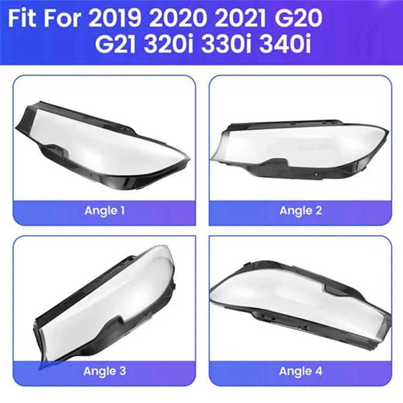 

Top!-LH Left Side Car Headlight Lens Cover Head Light Lamp Shade Shell Glass Cover For BMW G20 G21 3 SERIES 2019 2020 2021