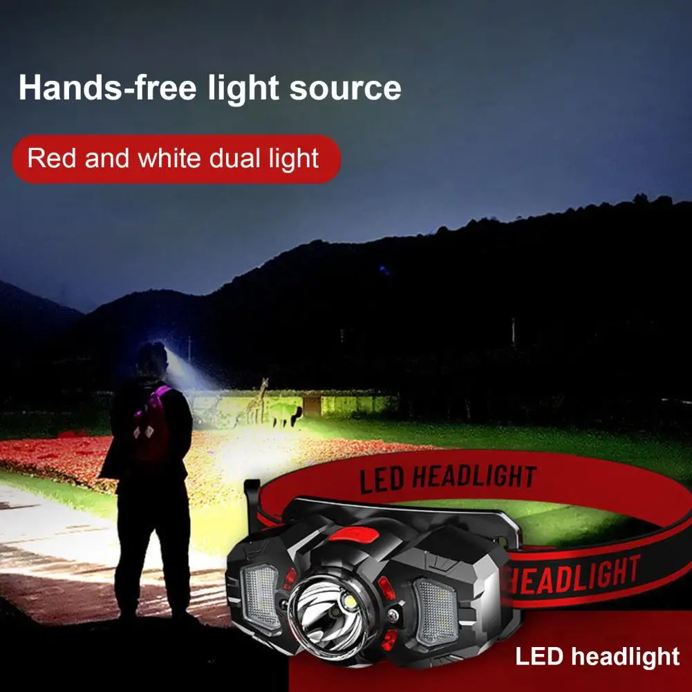 Hands-free Headlight Intelligent Sensor Headlamp Sensor Rechargeable Headlamp for Outdoor Activities Super for Camping