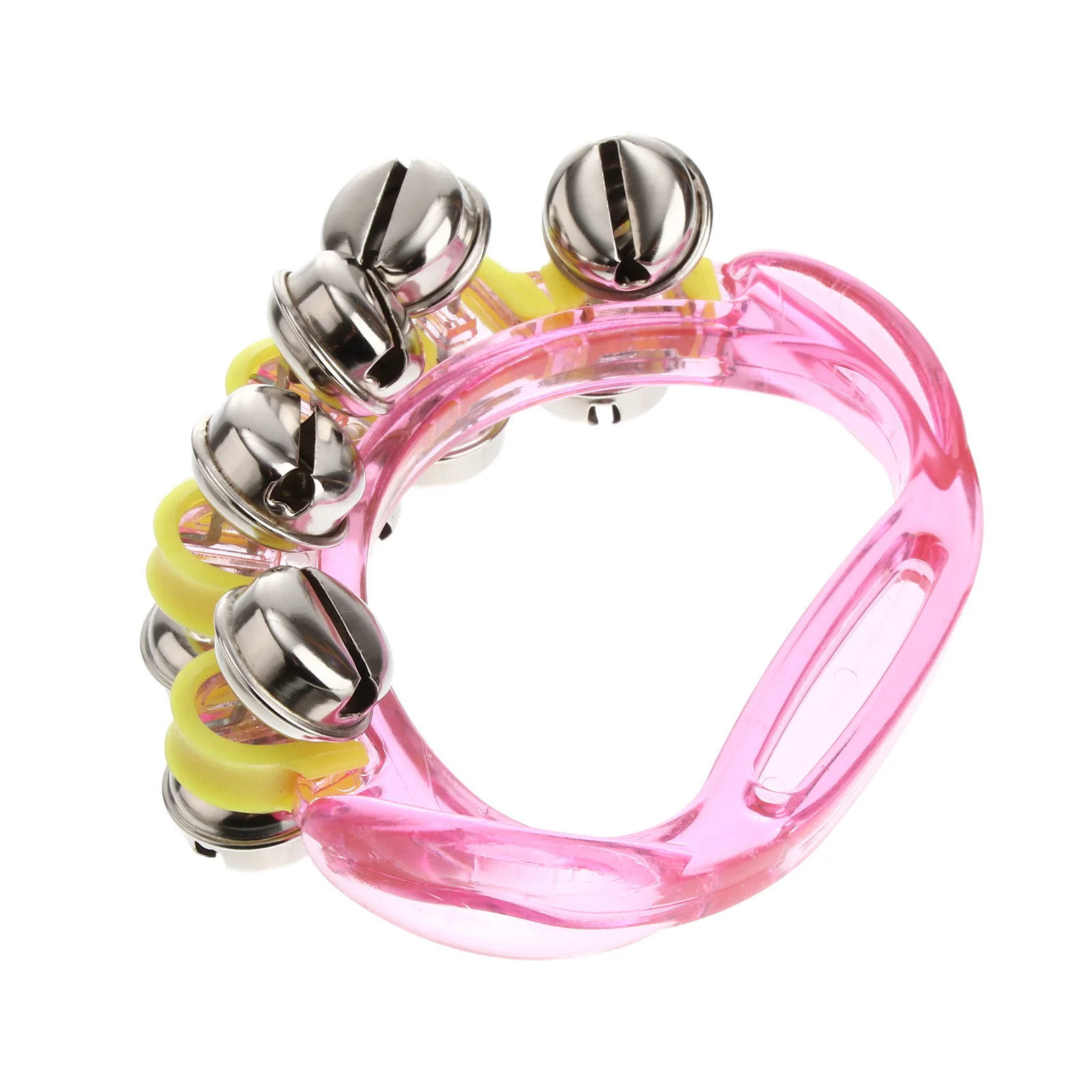 1 pçs chocalho de mão do bebê adorável cores sortidas cedo educacional música chocalho sino portátil seguro aperto do bebê treinamento