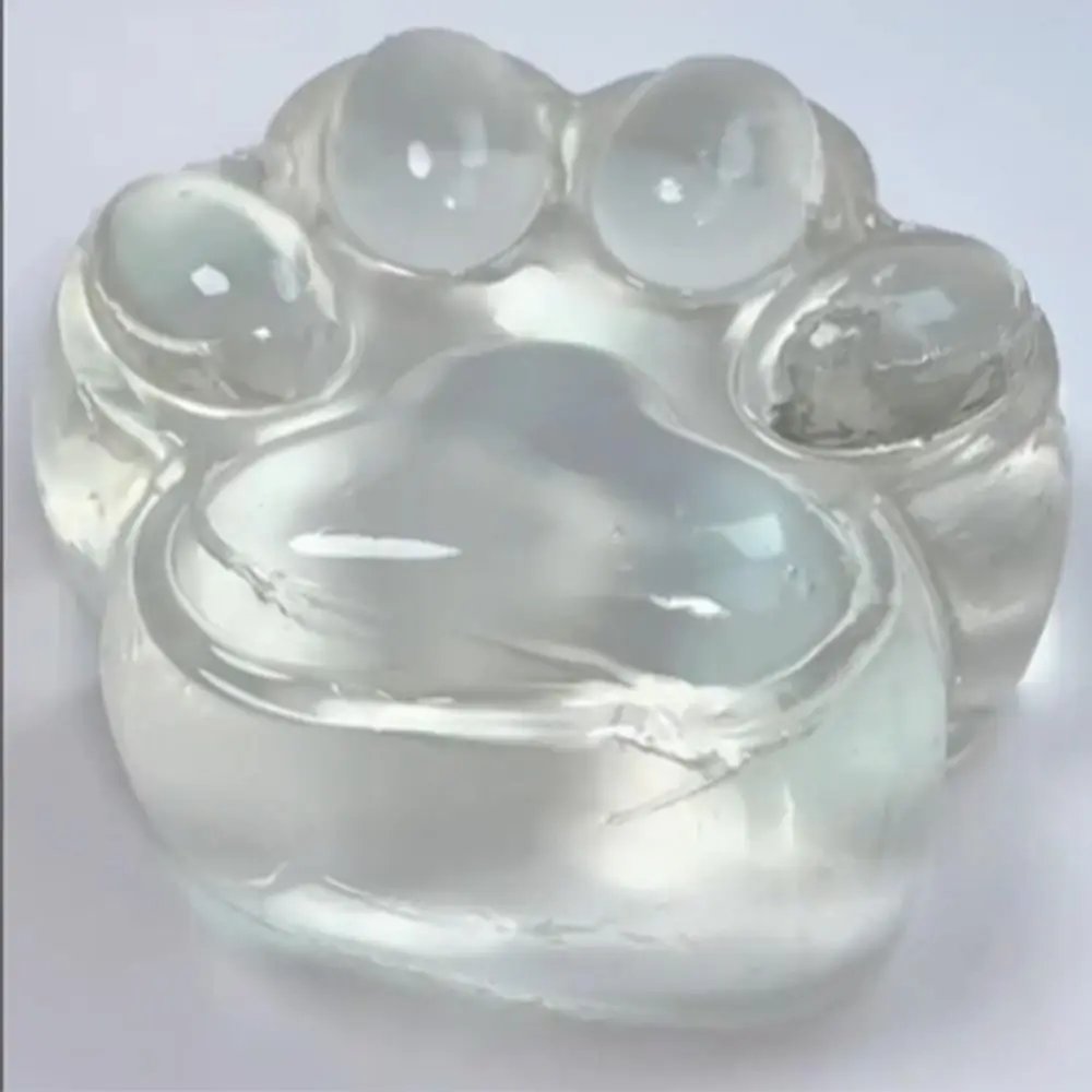 Transparent Large Cat Paw Squishy Toy Ultra Soft High Resilience Clear Cat Paw Squeeze Toys Abreact Sticky Stress Relief Pinch