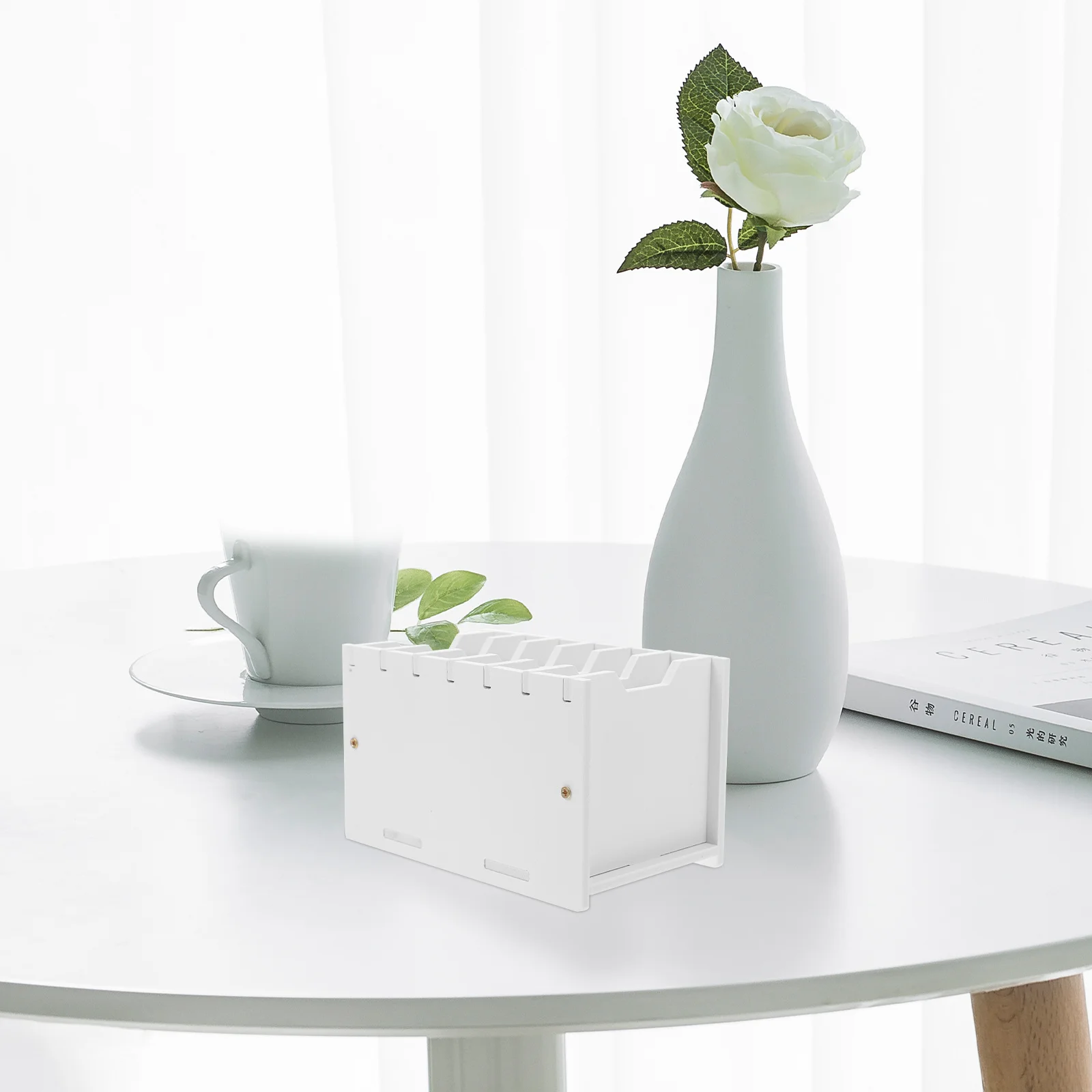 

PVC Cell Phone Storage Box Multiple Compartments Classroom Phone Organizer Ideal for Artists and Teachers Quick Setup