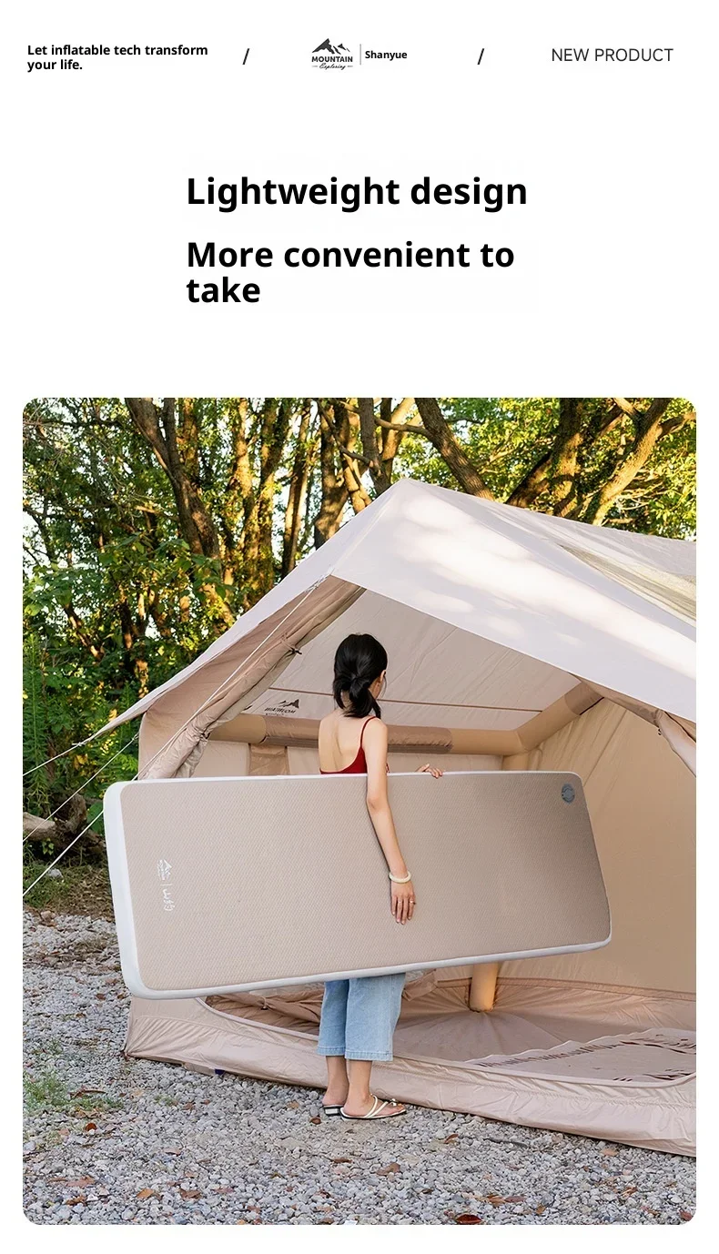 Lohascamping Luftmatratze Kompaktes Klappbett Camping-Zeltmatte für 1-2 Personen Aufblasbare Matte 10cm Dick Schlafmatte – Detail 12