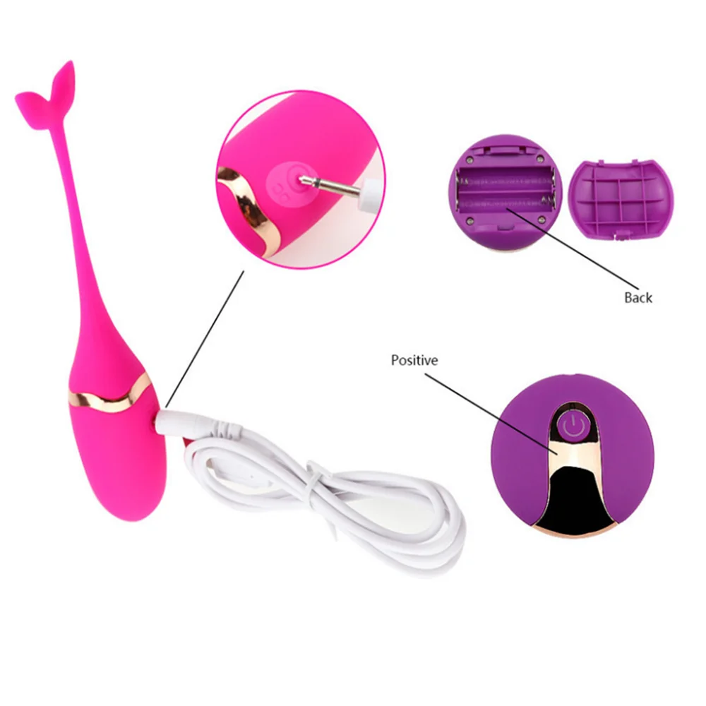 Wearable Whale Vibrator G-Spot Clitoris Massager Jump Egg USB Recharge Wireless Bouncing Vibrating Panties Sex Toys for Couple