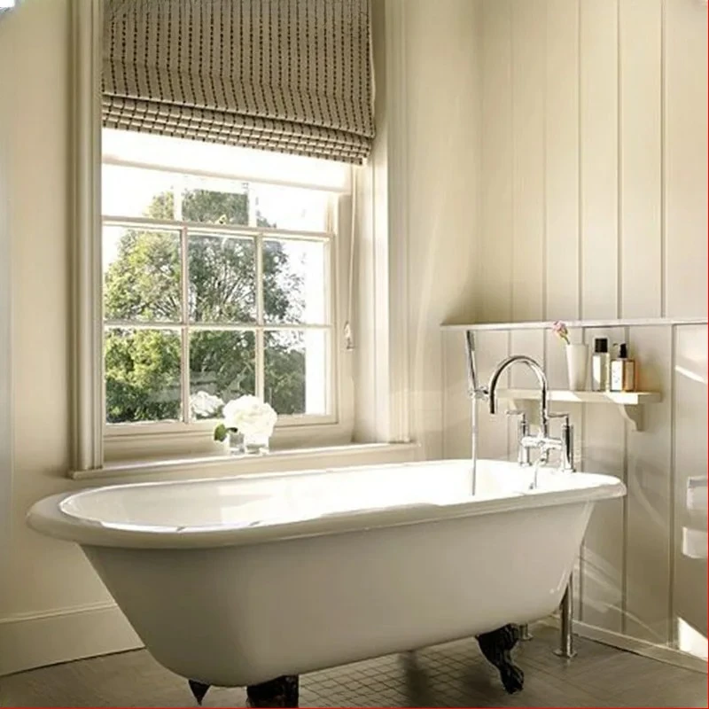 

European princess - style cast iron enamel bathtub, 1.2m independent, suitable for American small apartments