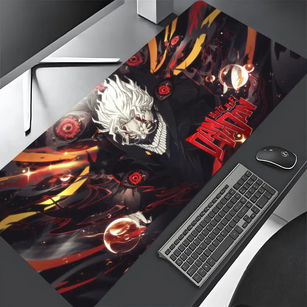 Cartoon Anime DAN DA DAN Mouse Pad Gaming Mousepad practical Large 900x400mm MouseMat Gamer Mause Carpet PC Desk