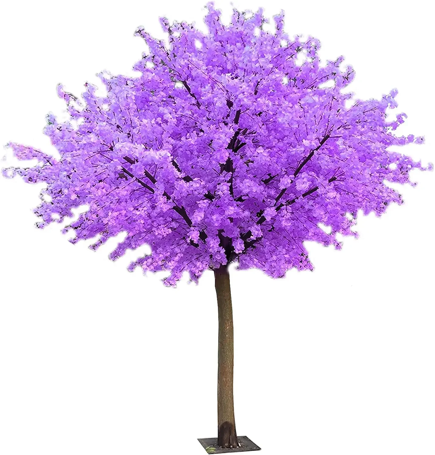 

5FT Gorgeous Japanese Artificial Cherry Blossom Tree Purple Lifelike Fake Sakura Flower Decorative for Indoor Outdoor Restauran