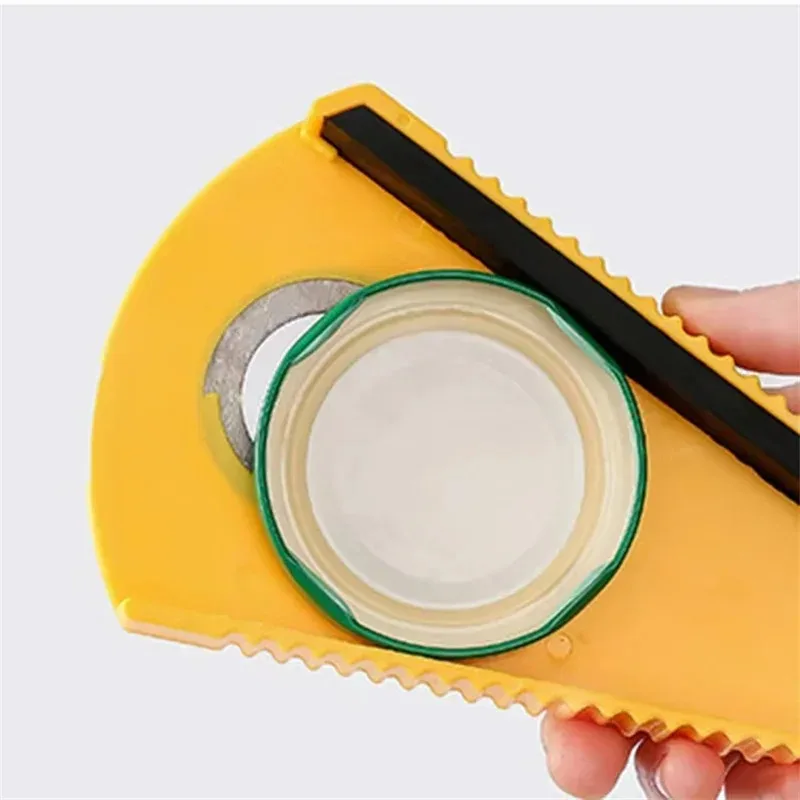 4 in 1 Multi Function Non-Slip Bottle Opener Tools  Jar Opener Gripper BeerOpener for Weak hands,Children