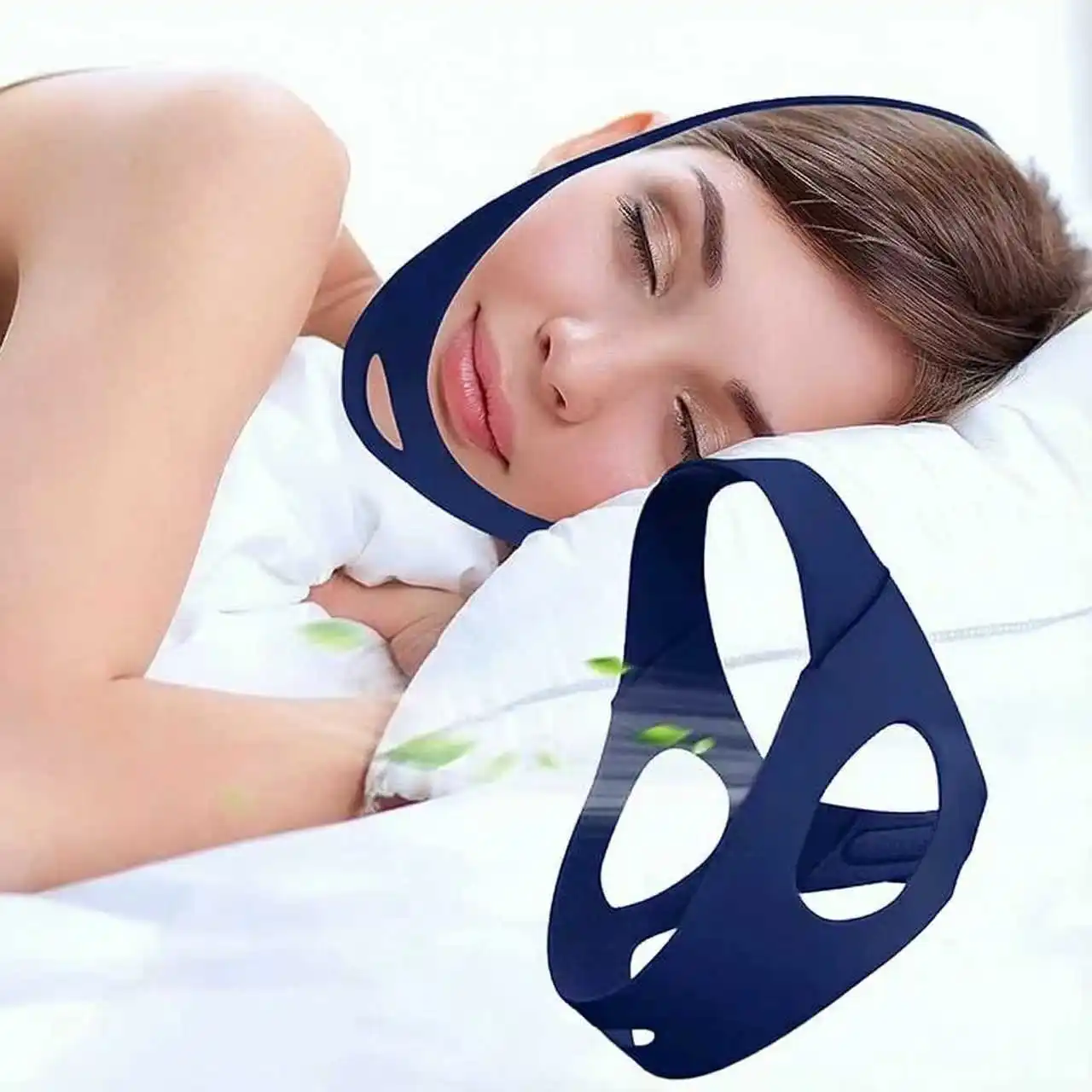Anti-Schnarch-Kinnriemen für Männer und Frauen Komfortabler Verstellbarer Schnarchstopper-Kinnriemen für CPAP-Nutzer