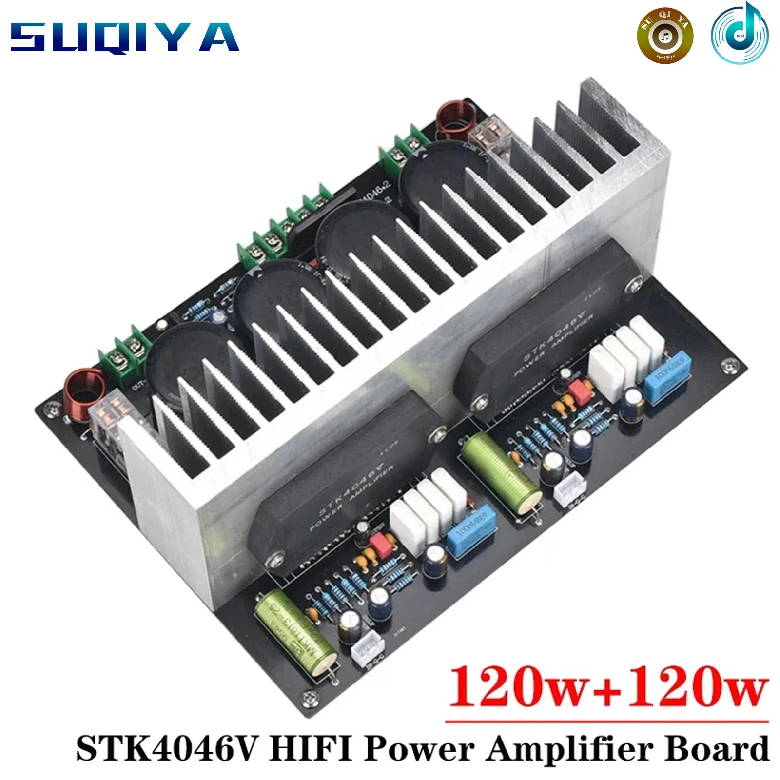 100w*2 8ohms STK4046V 2-channel Power Amplifier Board High Power AC38V Design of Dual Mono Circuit HIFI Amplifier Audio