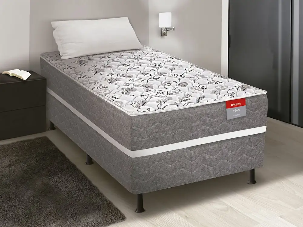 CAMA BOX SOLTEIRO, Conjugada Fenix - Reconflex