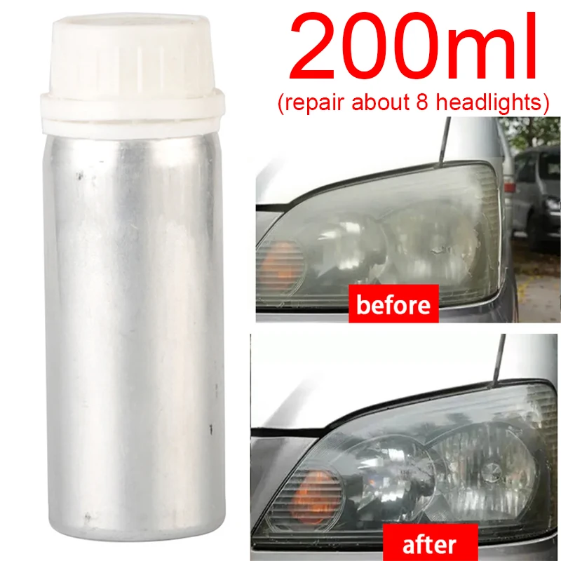 100ml 200ml Car Headlight Restoration Renovation Blue Ice Liquid Scratch Vague Yellow Headlight Repair Refurbished Agent