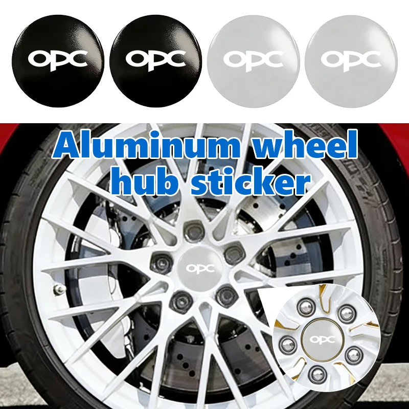 For Opel 4pcs 3D Car Logo Wheel Center Hub Cap Dust-proof Badge Sticker Mokka Astra H G J Corsa Zafira Insignia Meriva OPC