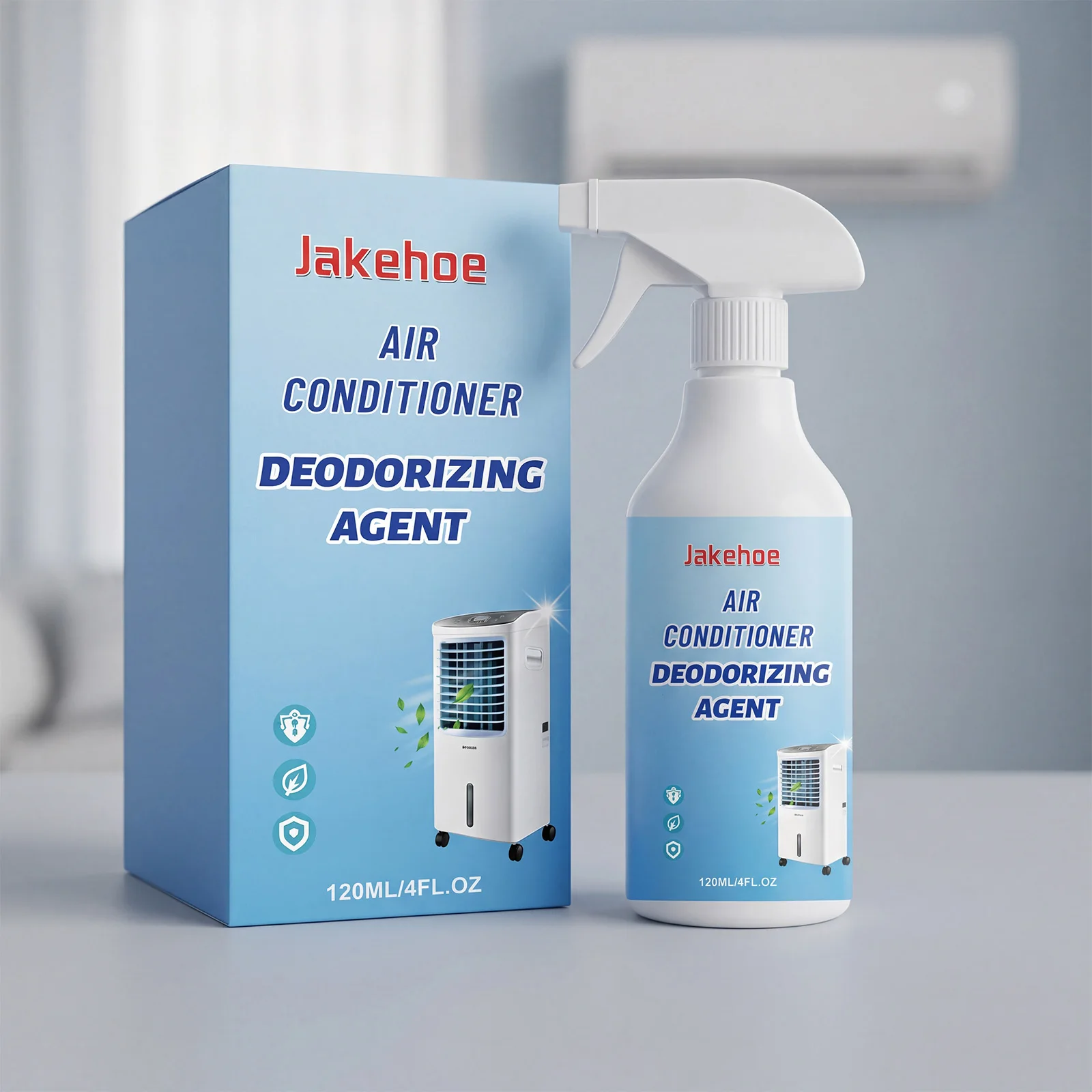 

Air Conditioner Deodorizer, Household Wall‑mounted Indoor Unit Air Conditioner Cleaner for Filter Dirt Removal&Odor Elimination