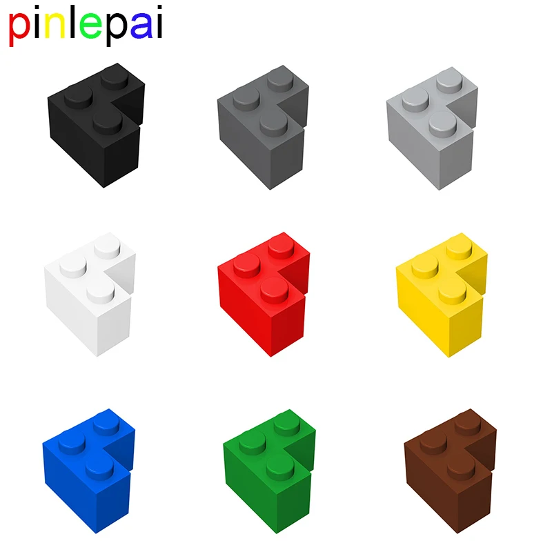 

Pinlepai 2357 Brick Right Angle Block 2x2 Corner Bricks Blocks Moc Parts Small Particle Building Compatible Assembles Particles