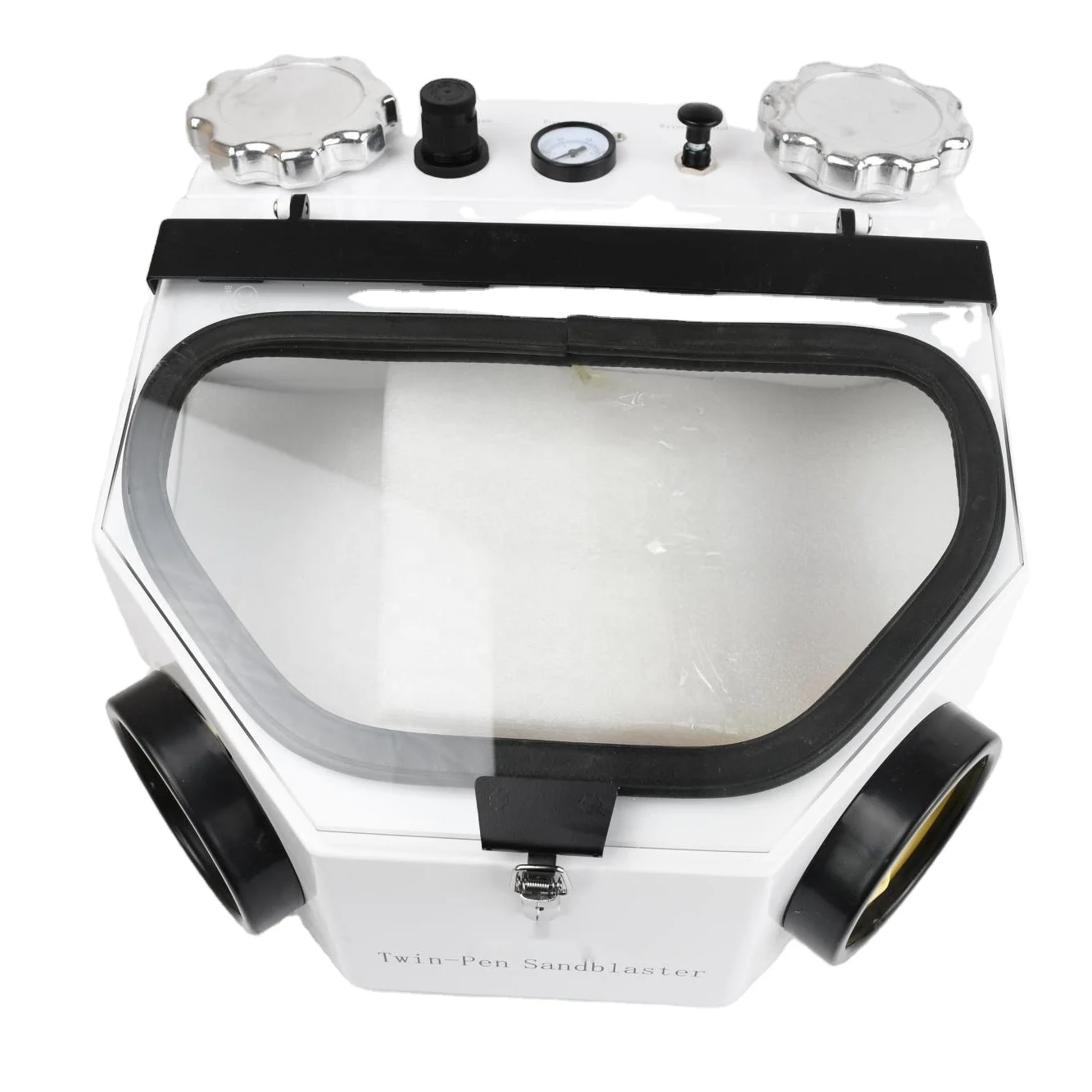 

Dental Lab Equipment Double Pen Sandblasting Machine Jewelry Sandblaster Sand Blasting Machine / Polisher Machine With LED Light