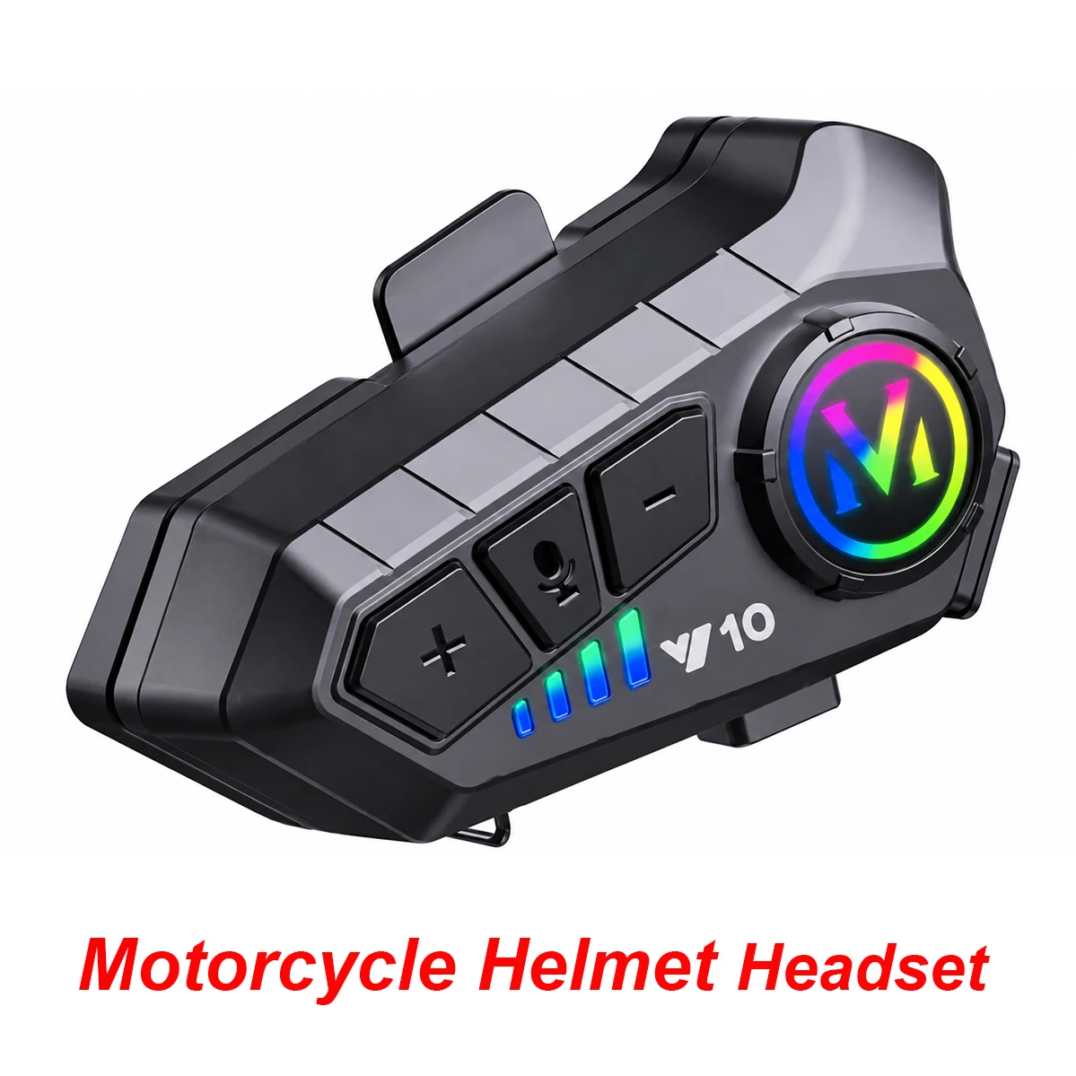 Motorcycle Helmet Bluetooth Headset 1000Mah Noise Reduction Long Standby Earphone Wireless Hands-free With Soft Hard Mic Y10