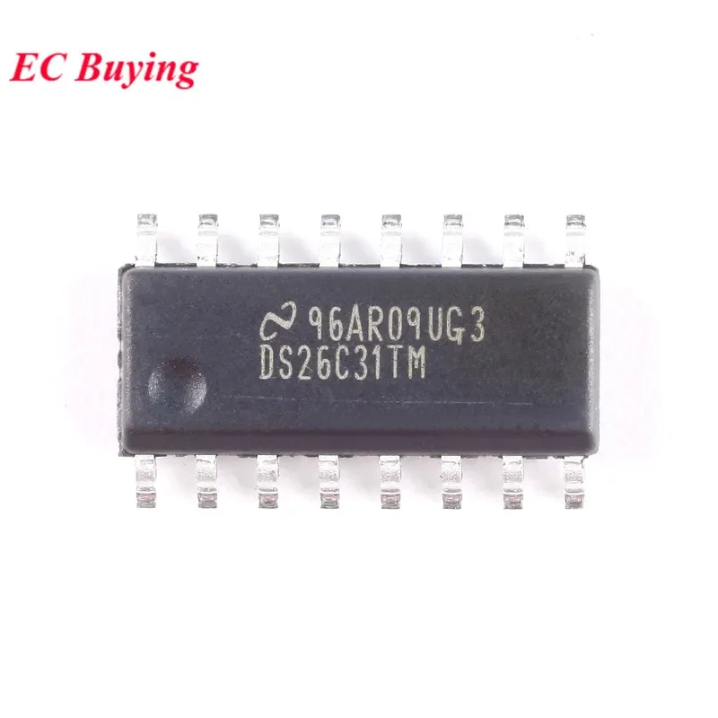 DS26C31TMX DS26C31TM DS26C31 SOIC-16 Four-way Three-state Differential Line Driver IC Controller Chip DS26C31TMX/NOPB SOIC16