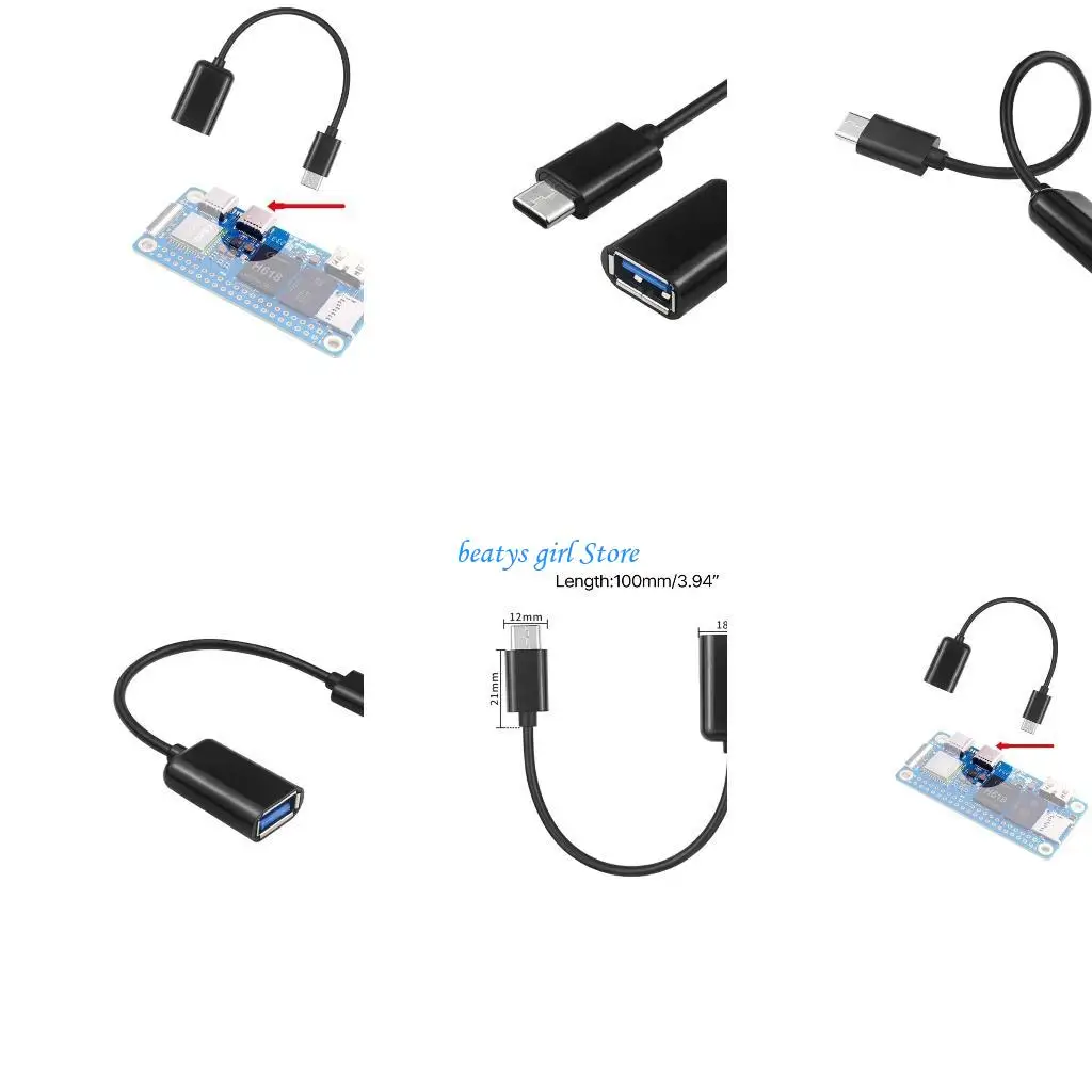 

C7AB OTG Cable UsbC to USB3.0 Adapter TypeC to USB Converter Cable for Orange