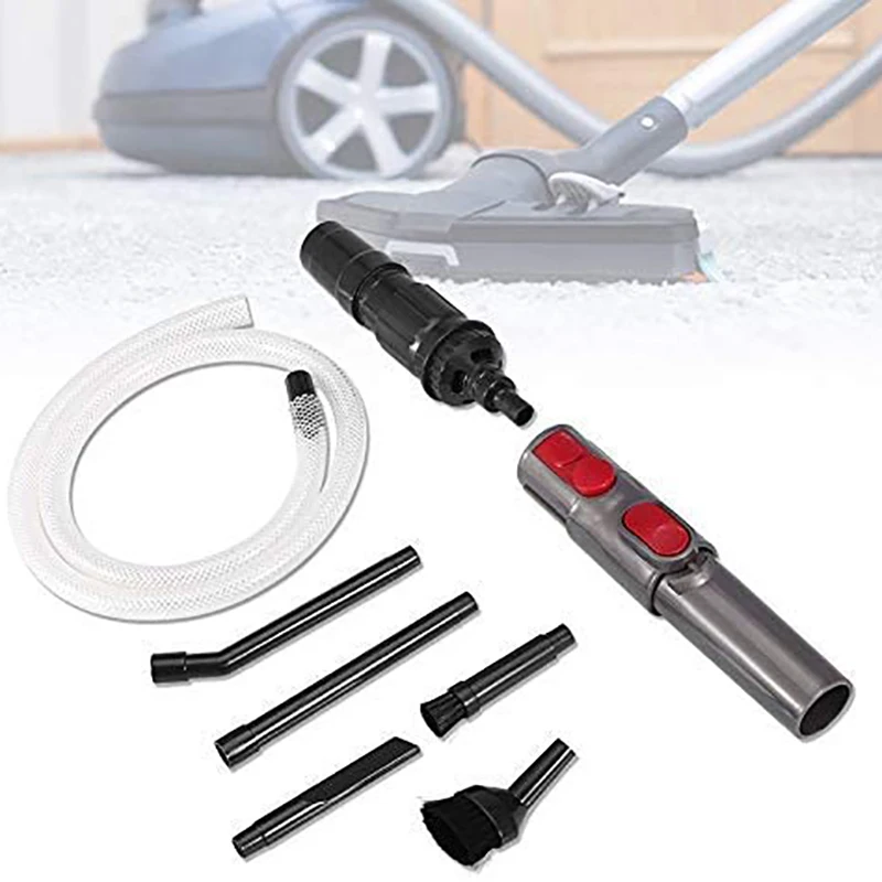 Adaptador de tubo de succión plano de repuesto para aspiradora Dyson V7, V8, V10, V11, herramienta de hendidura, Kit de limpieza de vehículos de coche
