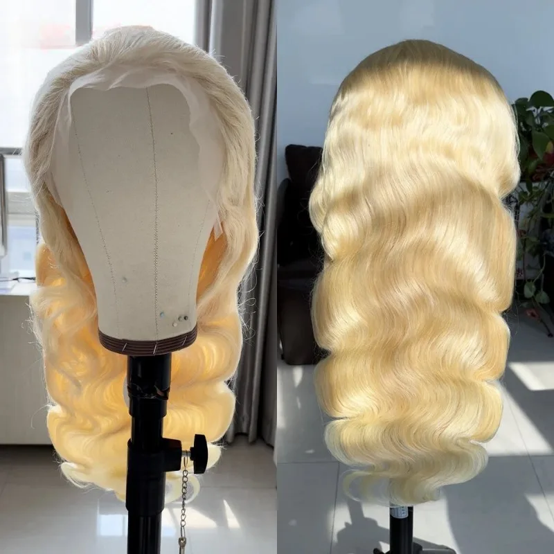 Rosabeauty 613 HD Transparent Blonde Body Wave 13x6 Lace Front Human Hair Wig For Women Brazilian Lace Frontal Wig PrePlucked