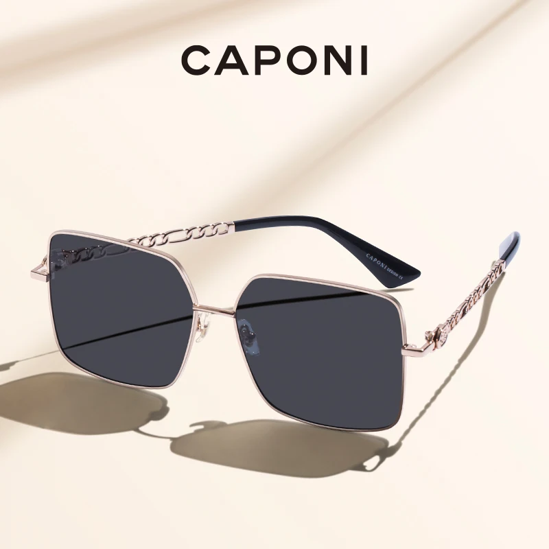 CAPONI Polarized Sunglasses Women Trendy Eyewear For Female Luxury Brand Designer Fashion Sun Glasses UV400 Protection CP21026