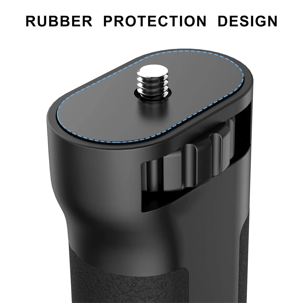 UURig-estabilizador de mano de manilla de sujeción para cámara móvil con tornillo de 1/4 pulgadas para teléfono inteligente DSLR, cámara deportiva, luz de vídeo Vlog