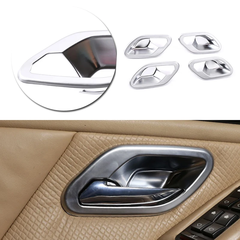 

For BMW 5 Series E39 1996 1997 1998 1999 2000 2001 2002 2003 Carbon Texture Car Interior Door Handle Bowl Frame Protective Cover