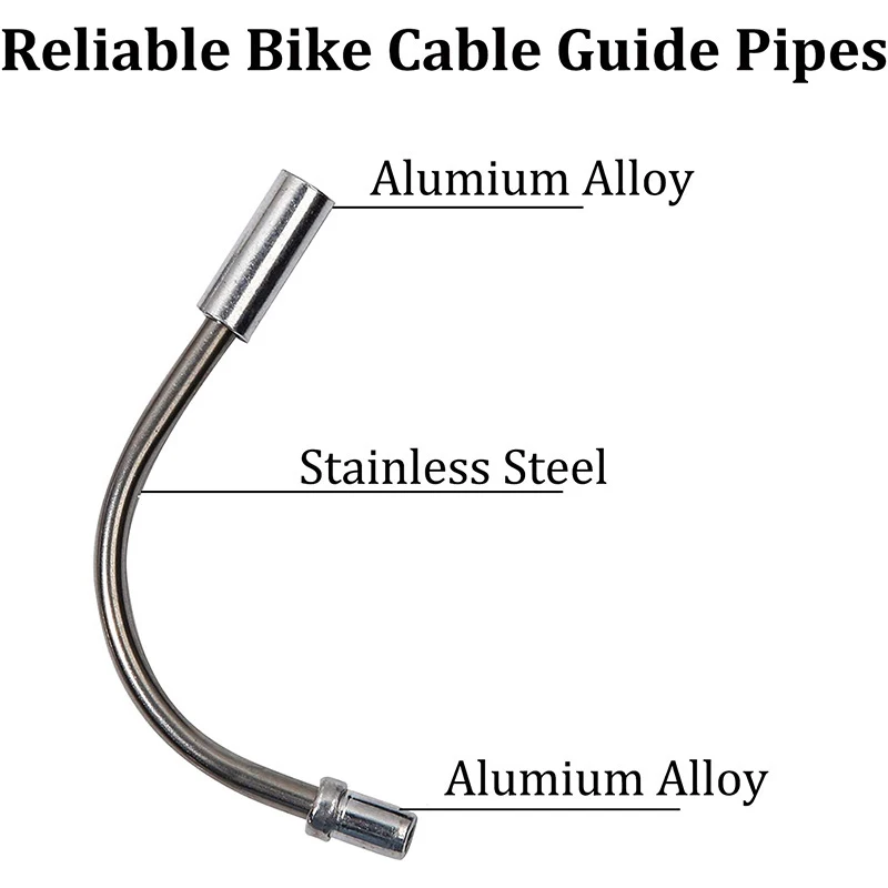 1pc/2pc/4pc Bicycle V-Brake Noodles Bend Tube Cable Guide Rubber Sleeves Linear Pull Brake Cable Guide Hose MTB Cycling Brake pa