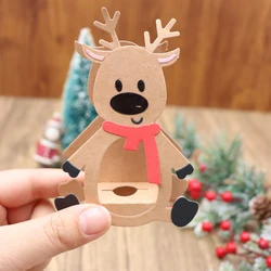 3D Deer and Rabbit Animal Metal Cutting Dies Scrapbooking Embossing Mold Paper Craft Knife Mould Blade Punch Stencils Die Cut