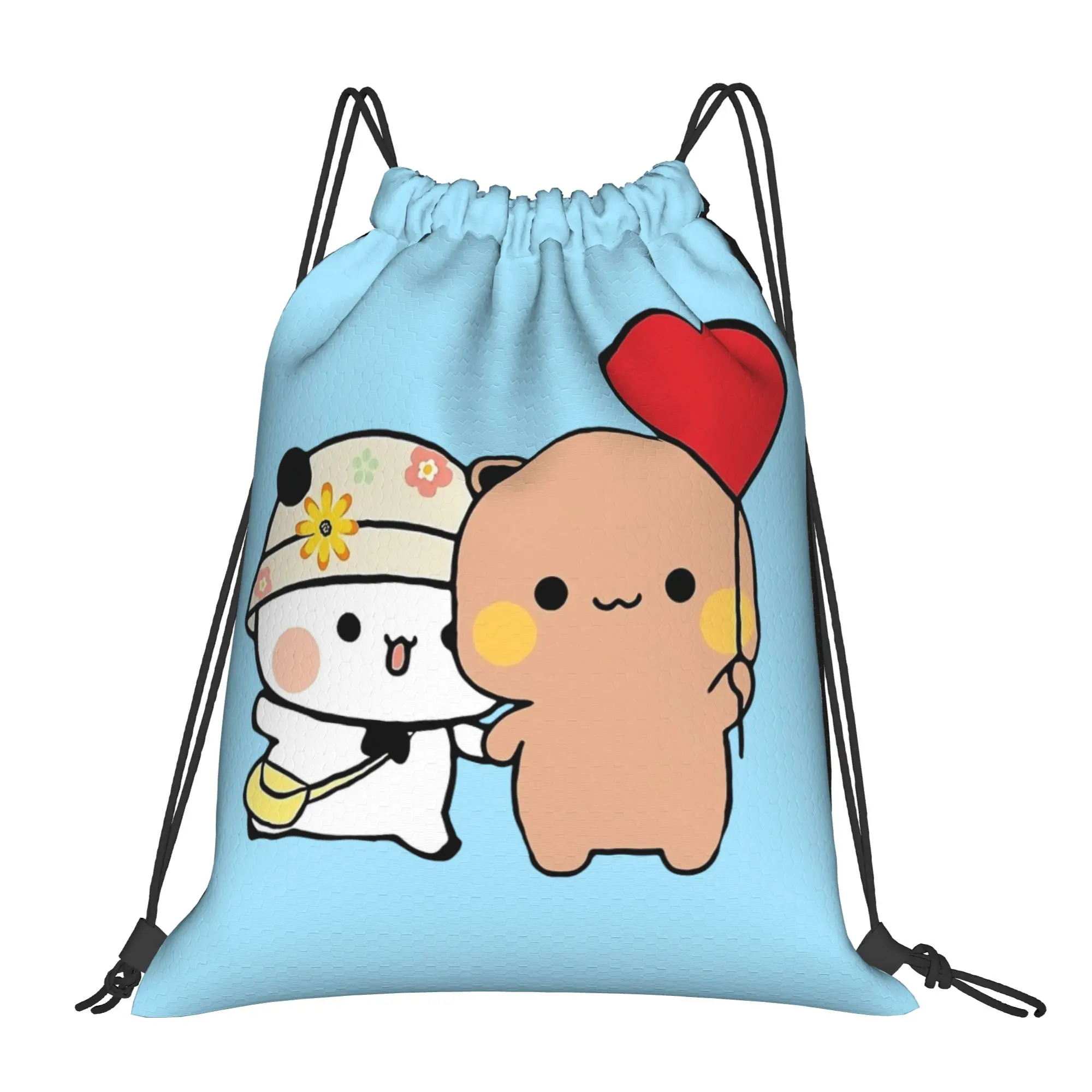 

Bubu and Dudu Is Dating Drawstring Backpack Gym Sports Sackpack Water Resistant String Bag for Hiking