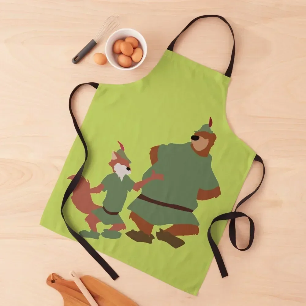 

Robin Hood and Little John Apron Barber Ladies Apron