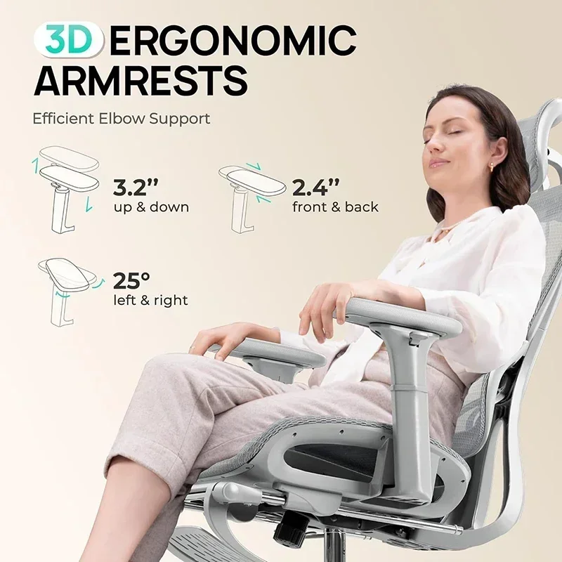 كراسي مكتب منزلية مريحة كراسي مريحة مستلق للرياضات الإلكترونية قابلة للتعديل Fauteuil De Bureau اللوازم المنزلية والمكتبية